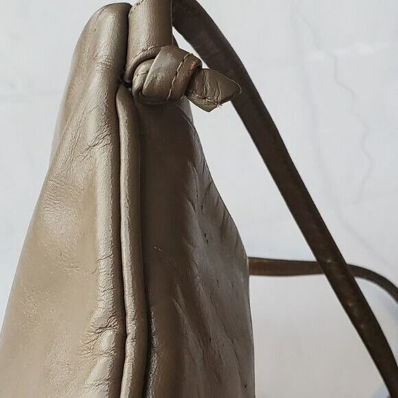 Anne Klein Purse Brown Crossbody Minimalist Vintage Look Quiet Luxury Old Money - Picture 7 of 12